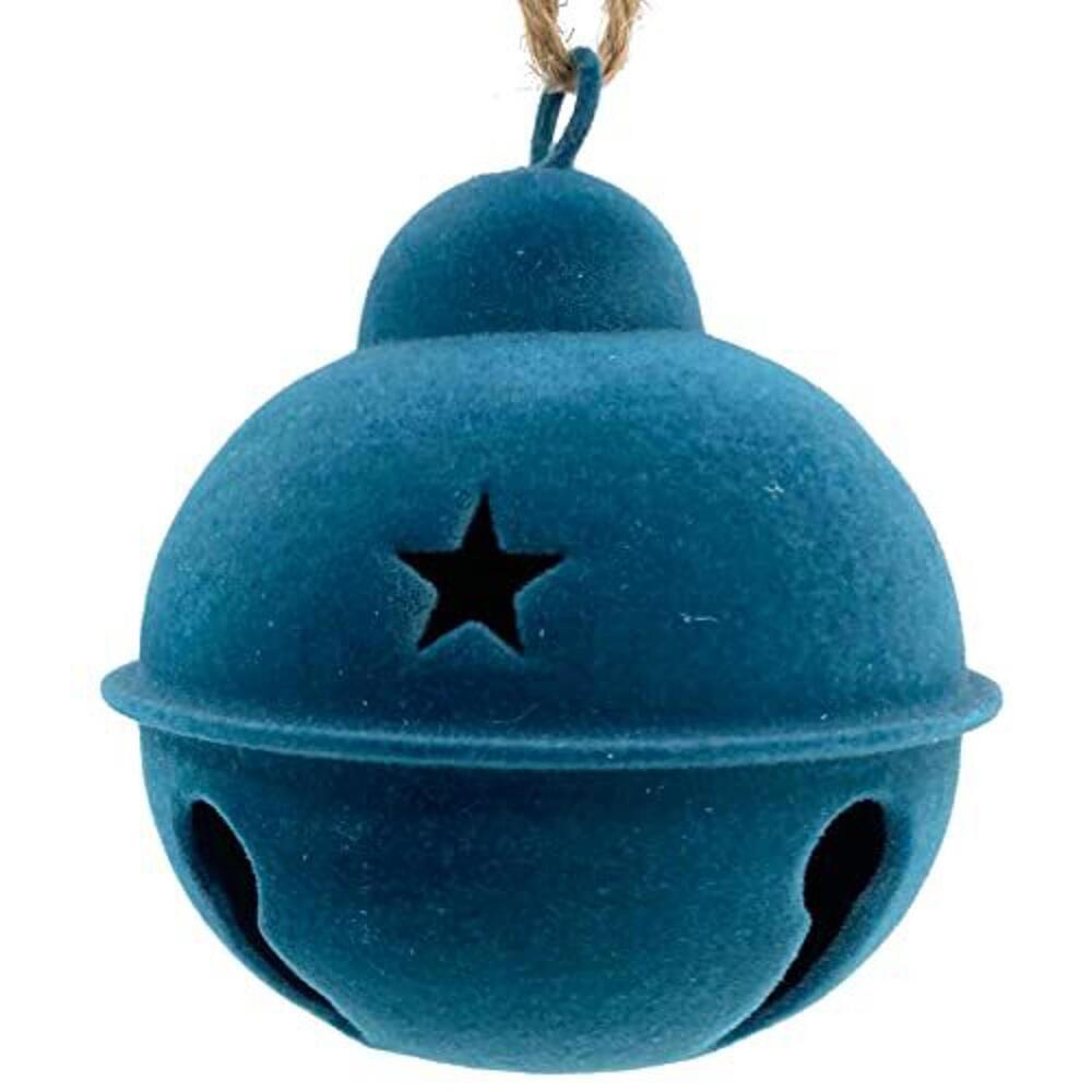 Velvet Bell Ornament for Christmas Tree Holiday, Large 3"